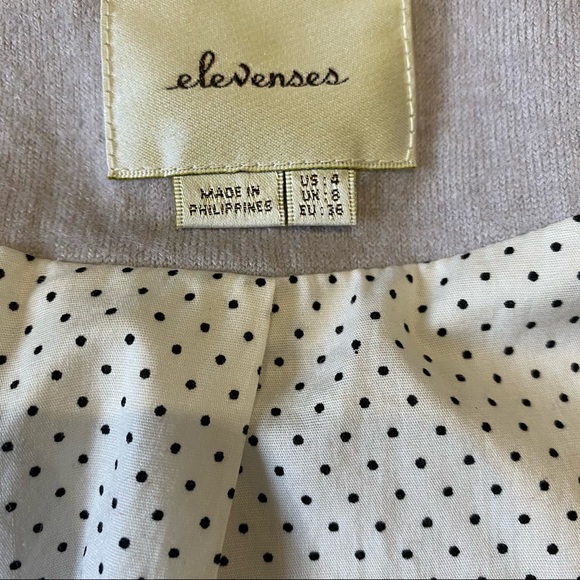 Elevenses Stone and Black Wool Blazer - Picture 5 of 8